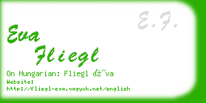 eva fliegl business card